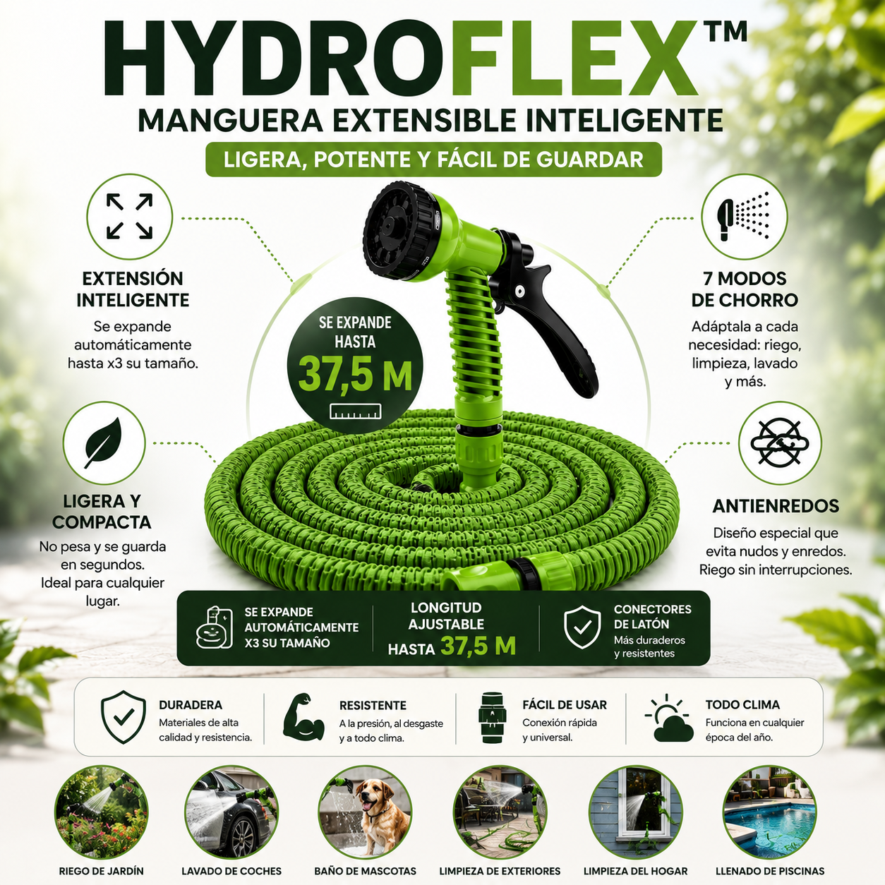 HydroFlex™ | Manguera Extensible