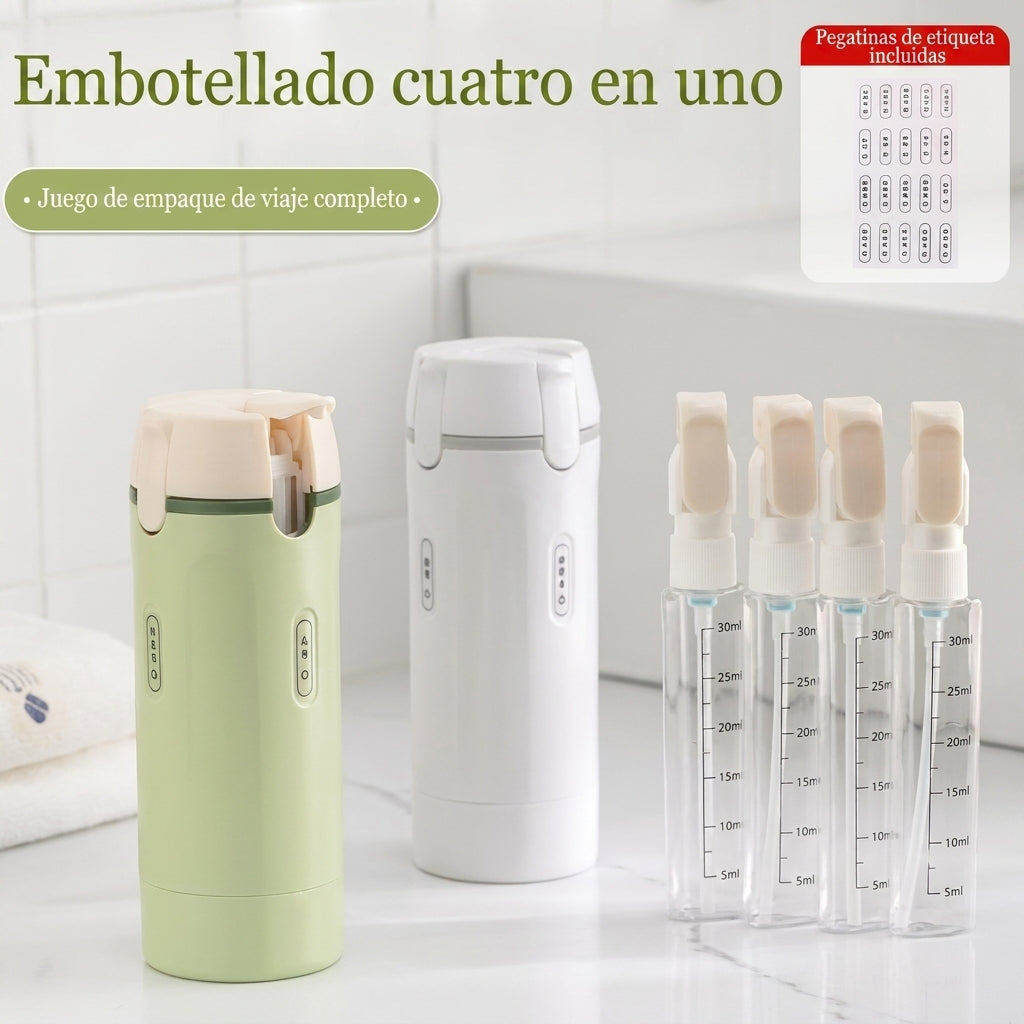 Dispensador De Viaje - 4 en 1