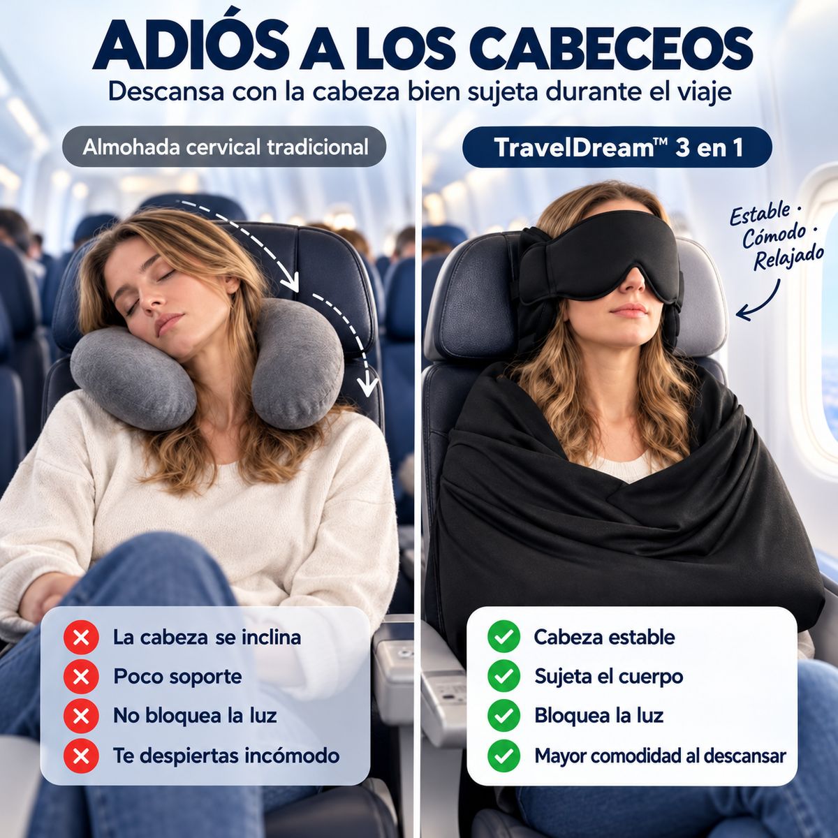 TravelDream™ | Kit de Descanso para Viajes 3 en 1