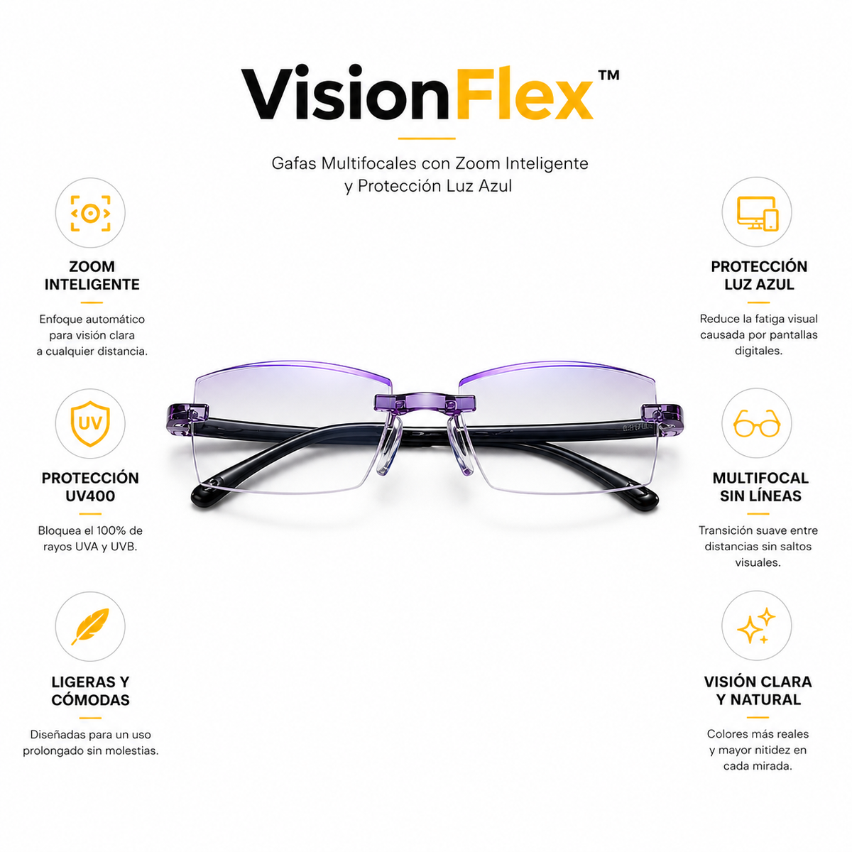 VisionFlex™ | Gafas Multifocales con Zoom