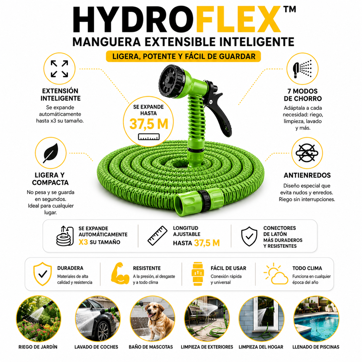 HydroFlex™ | Manguera Extensible