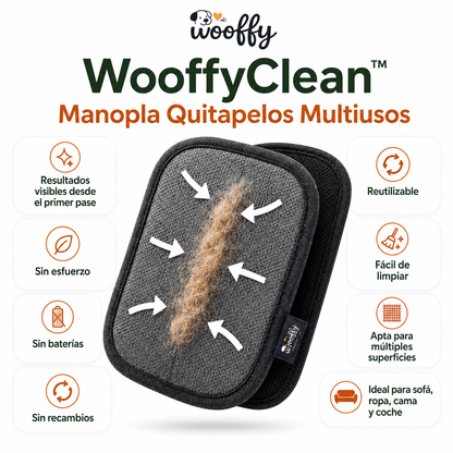 WooffyClean™ Manopla Quitapelos Multiusos