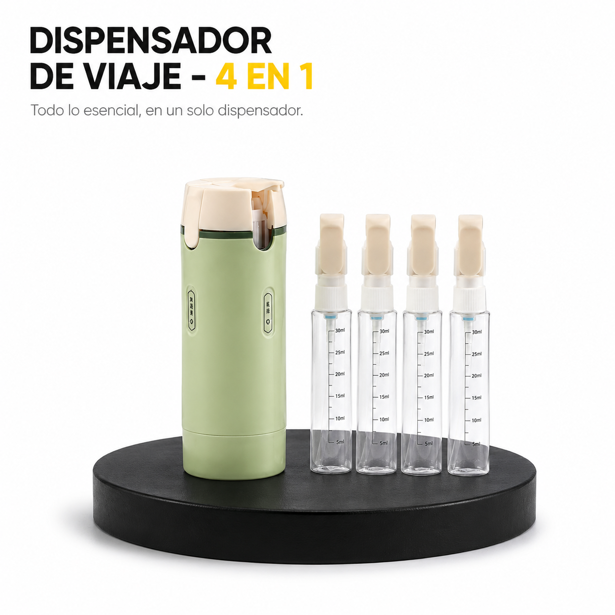 Dispensador De Viaje - 4 en 1