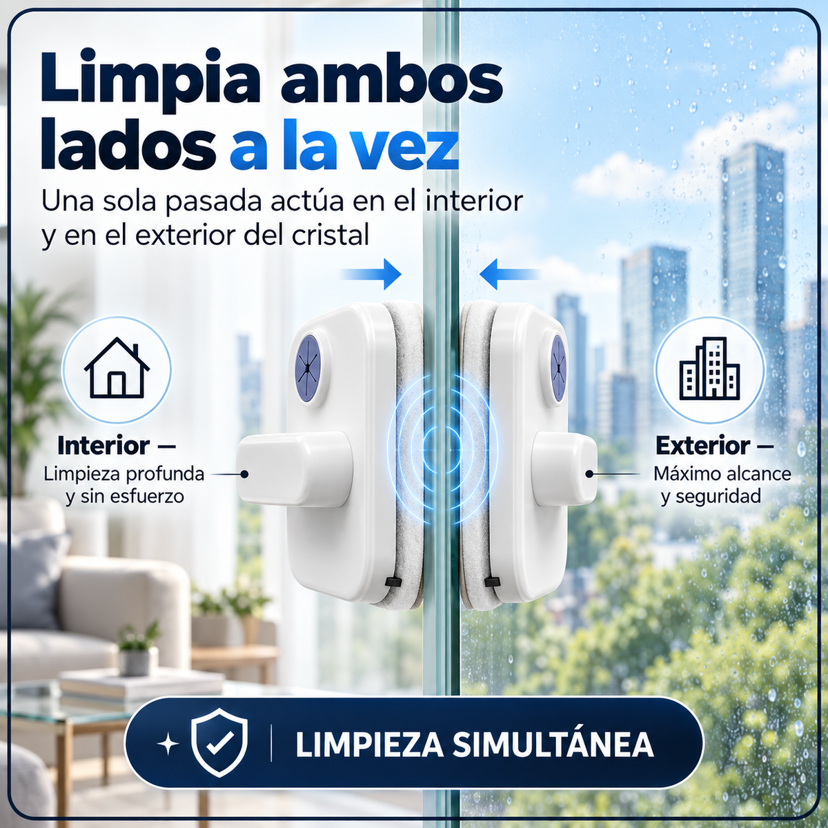 Limpiacristales Magnético
