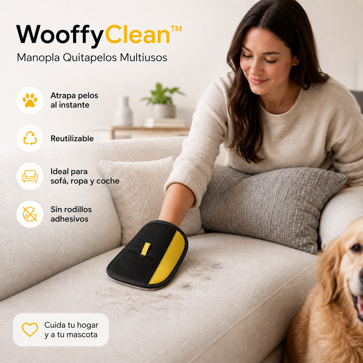 WooffyClean™ Manopla Quitapelos Multiusos