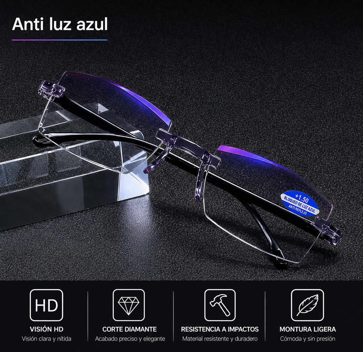 Gafas Multifocales con Zoom Inteligente y Protección Luz Azul