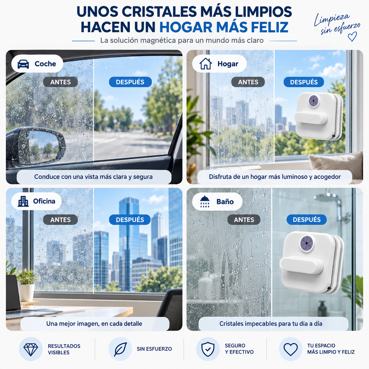 Limpiacristales Magnético