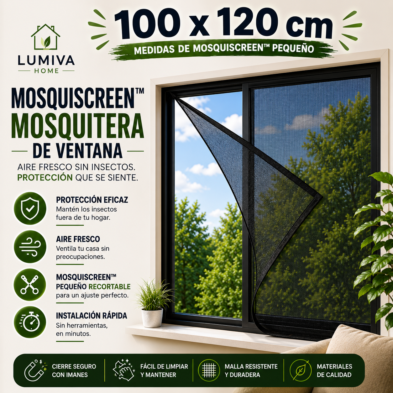 MosquiScreen™ | Mosquitera de Ventana