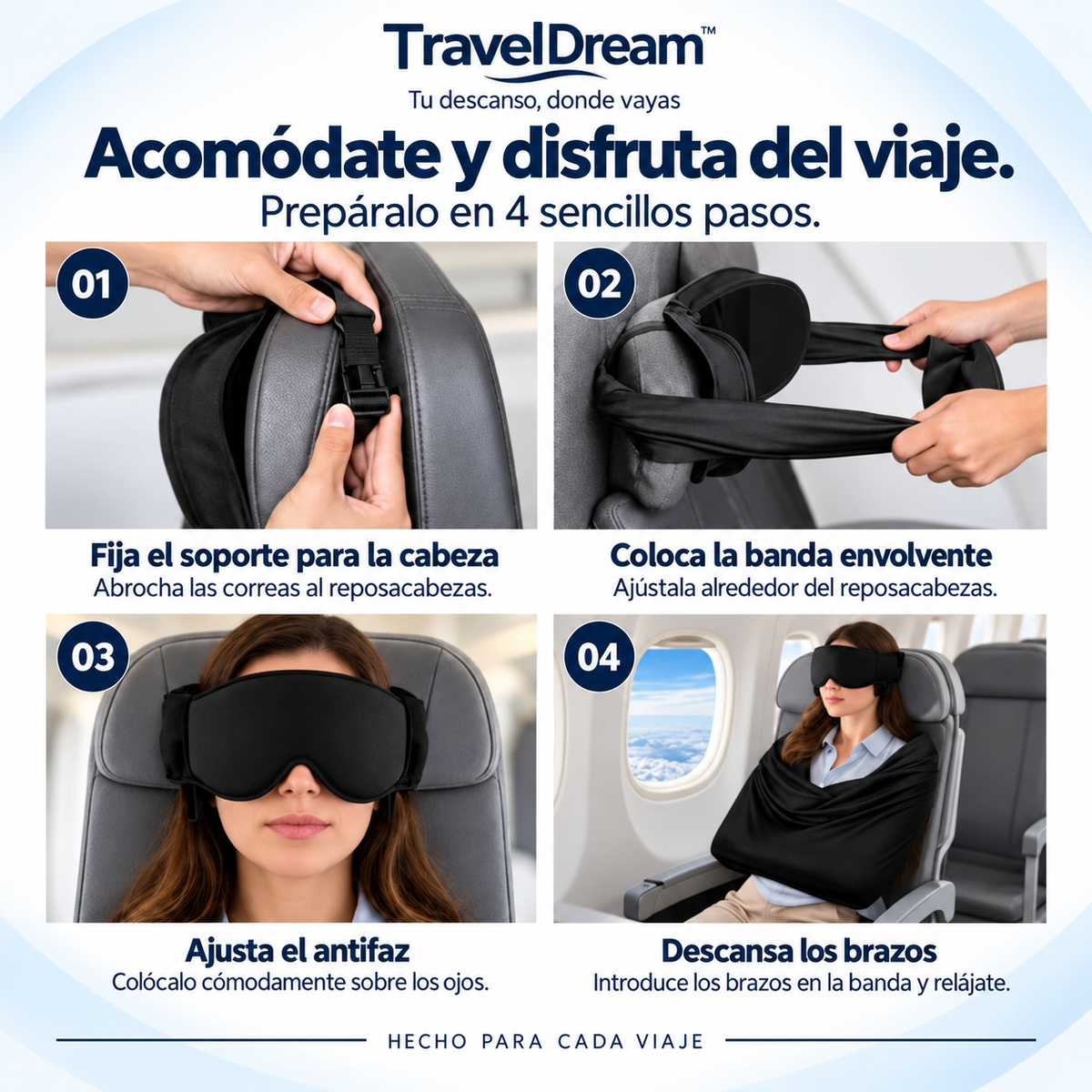 TravelDream™ | Kit de Descanso para Viajes 3 en 1