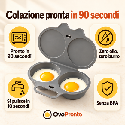 OvoPronto™ – Cuociuova per Microonde | Uovo Perfetto in 90 Secondi