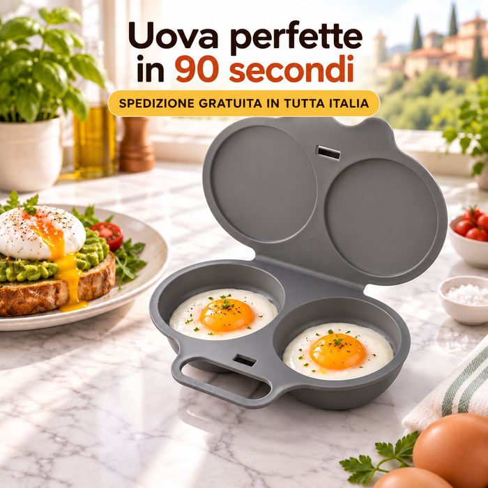 OvoPronto™ – Cuociuova per Microonde | Uovo Perfetto in 90 Secondi