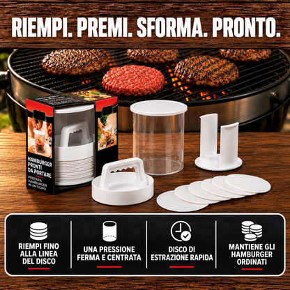 BurgerStack™ – Pressa per Hamburger Perfetti.