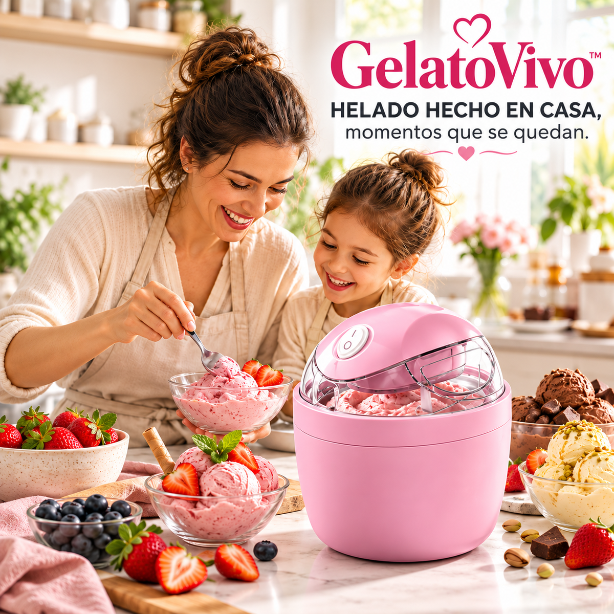 GelatoVivo™ · Mini máquina de helados