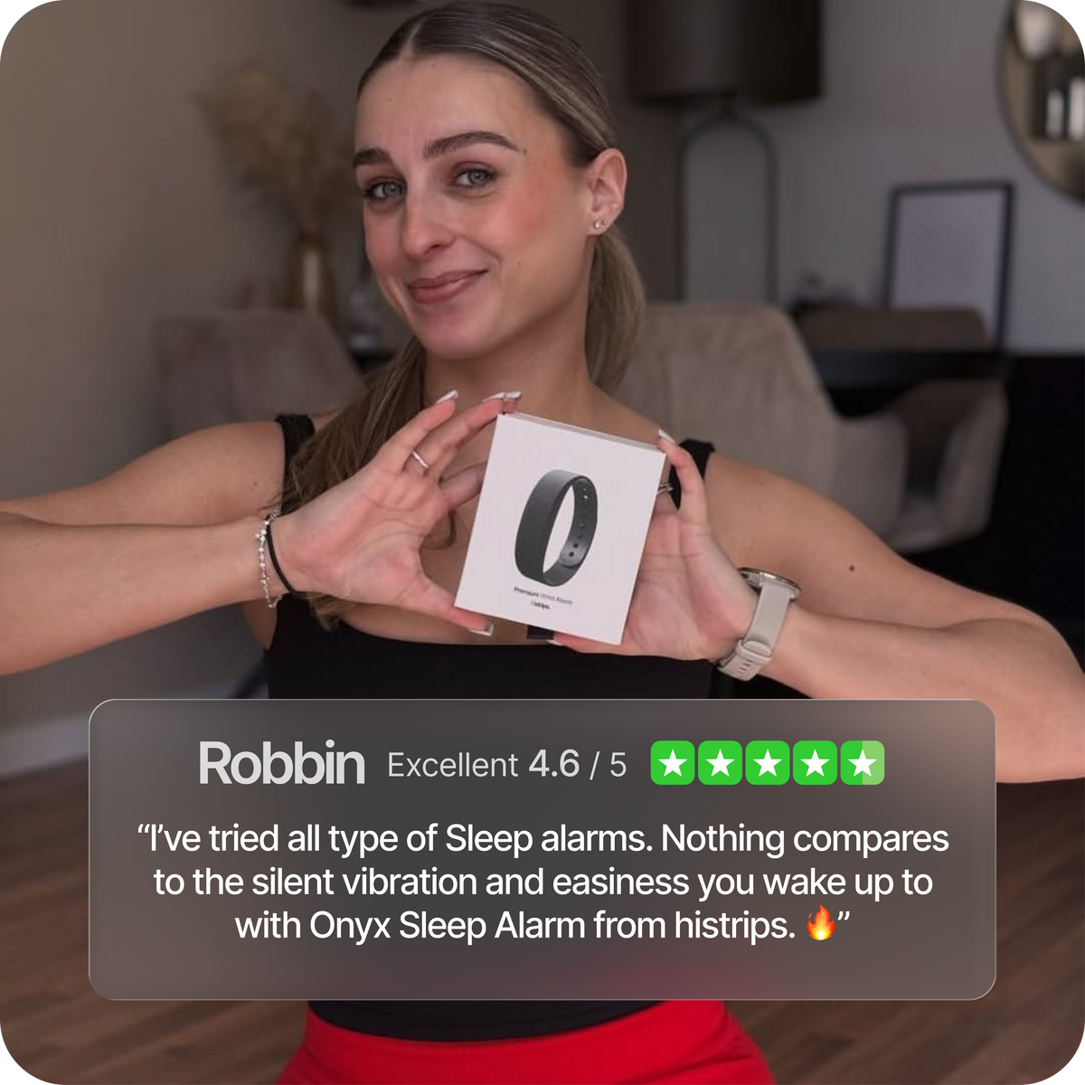 Vibra – Sveglia da polso a vibrazione, 3 allarmi