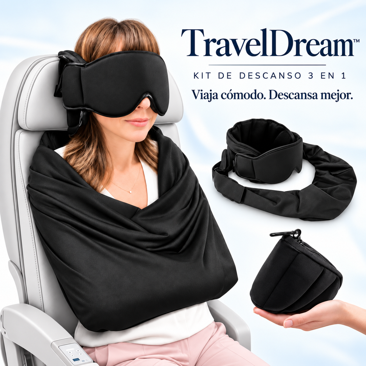 TravelDream™ | Kit de Descanso para Viajes 3 en 1